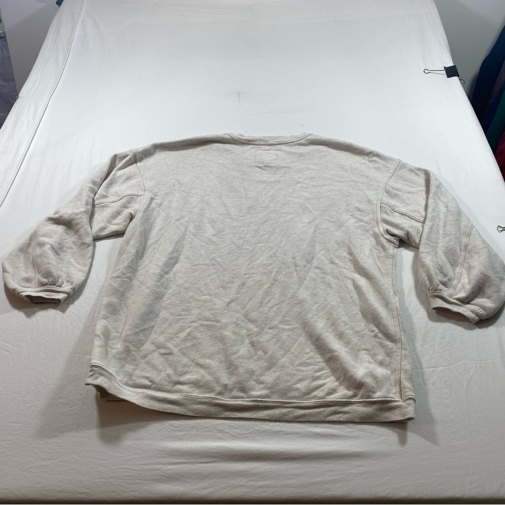 aerie Cream Oversized Crewneck Sweatshirt - Picture 8 of 9